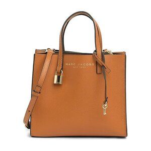 Marc Jacobs Mini Grind Leather Tote – Smoked Almond
